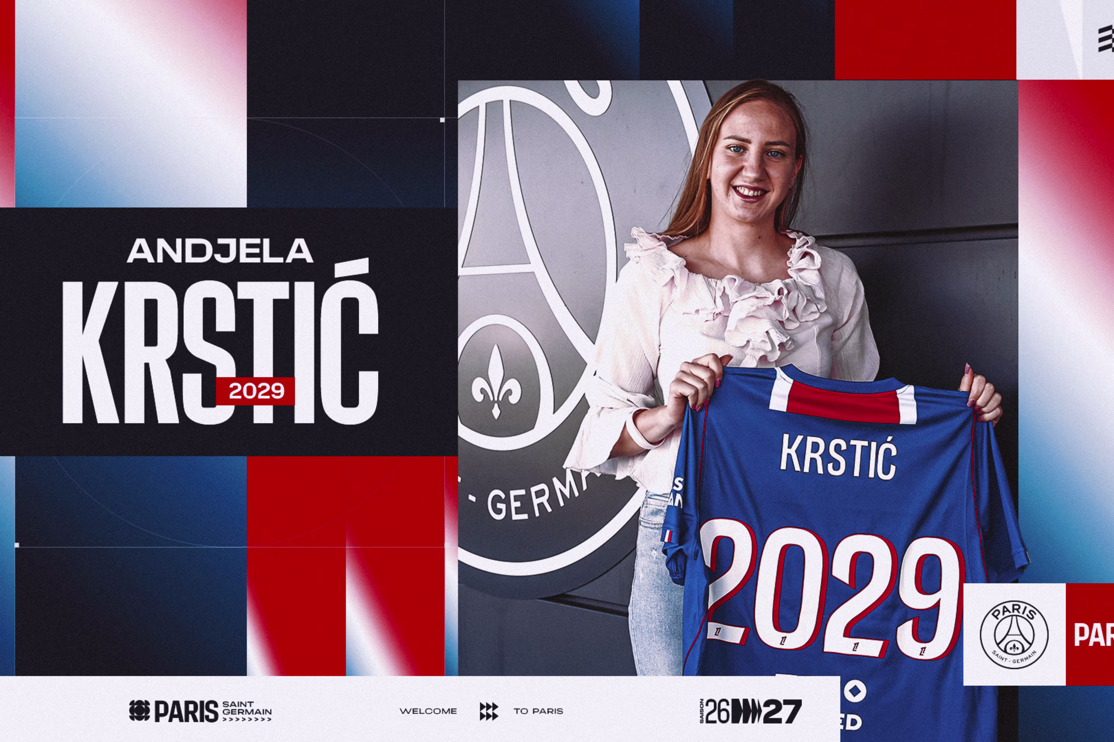 Paris Saint-Germain Sign Serbia Defender Andjela Krstić Until 2029